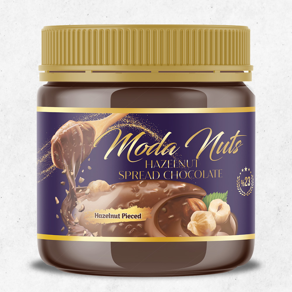 MODA NUTS HAZELNUT CREAMY WITH HAZELNUT PIECES 400 Gr
