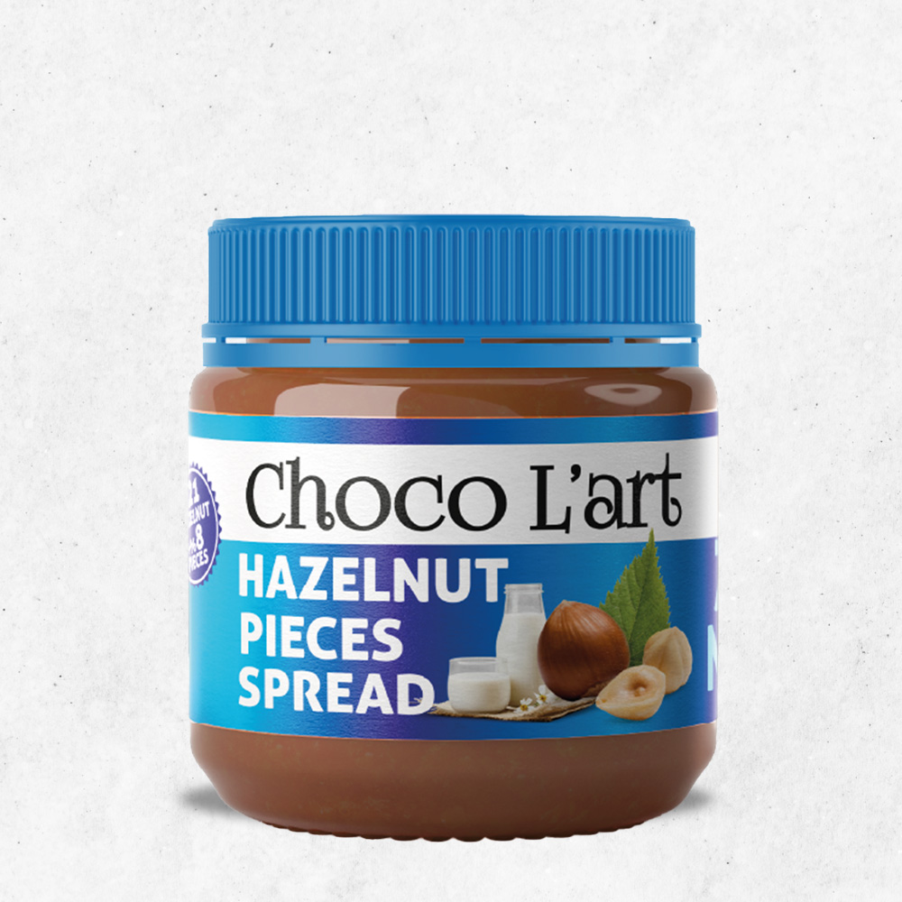 CHOCO L'ART HAZELNUT CREAMY WITH HAZELNUT PIECES 200 Gr