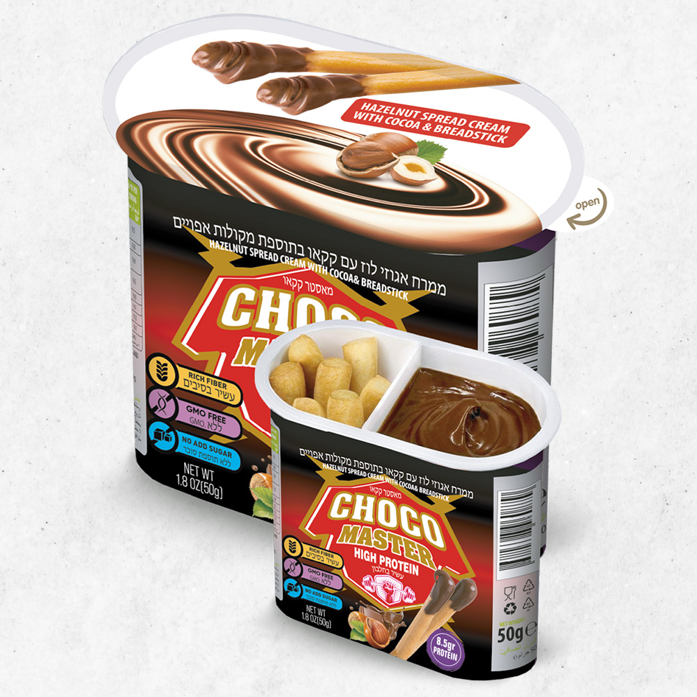 CHOCO MASTER HIGH PROTEİN CREAM CHOCOLATE & GRISSINI 50 Gr