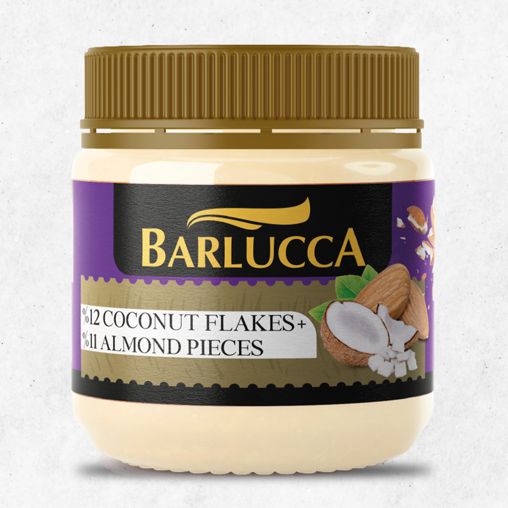 BARLUCCA COCONUT CREAMY WITH ALMOND PIECES 400 Gr